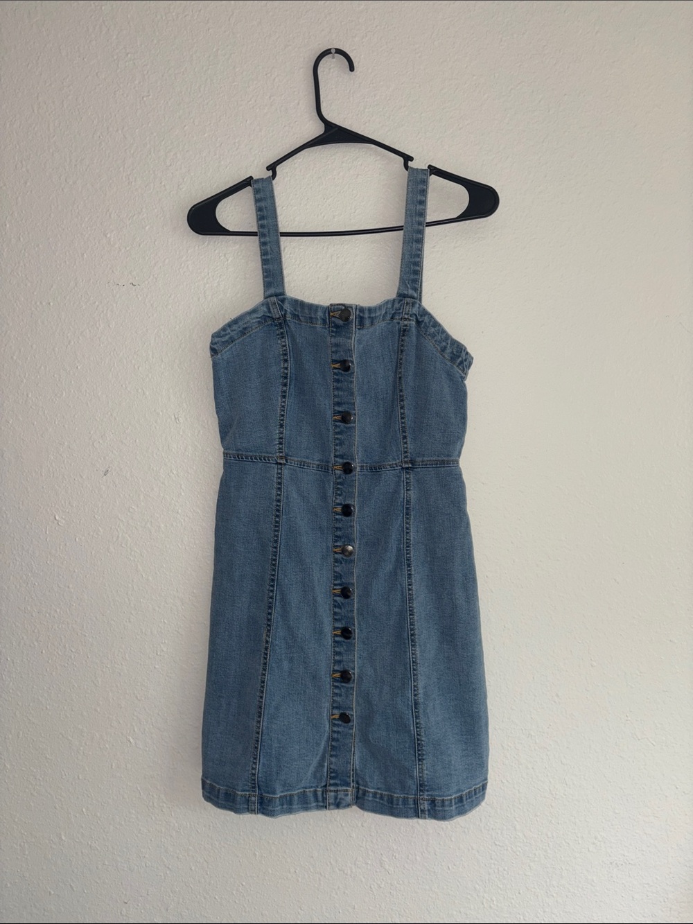 Classic Blue Denim  dress - Light Blue Wash